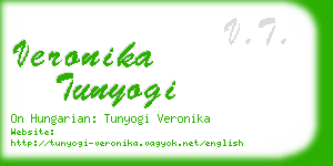 veronika tunyogi business card